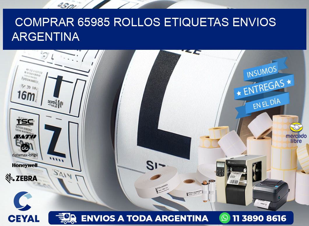 COMPRAR 65985 ROLLOS ETIQUETAS ENVIOS ARGENTINA