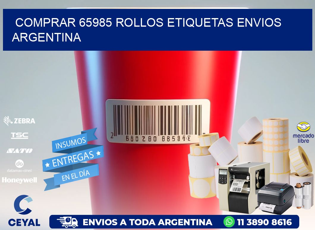 COMPRAR 65985 ROLLOS ETIQUETAS ENVIOS ARGENTINA