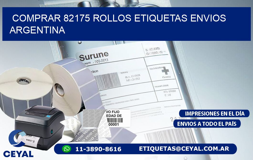 COMPRAR 82175 ROLLOS ETIQUETAS ENVIOS ARGENTINA