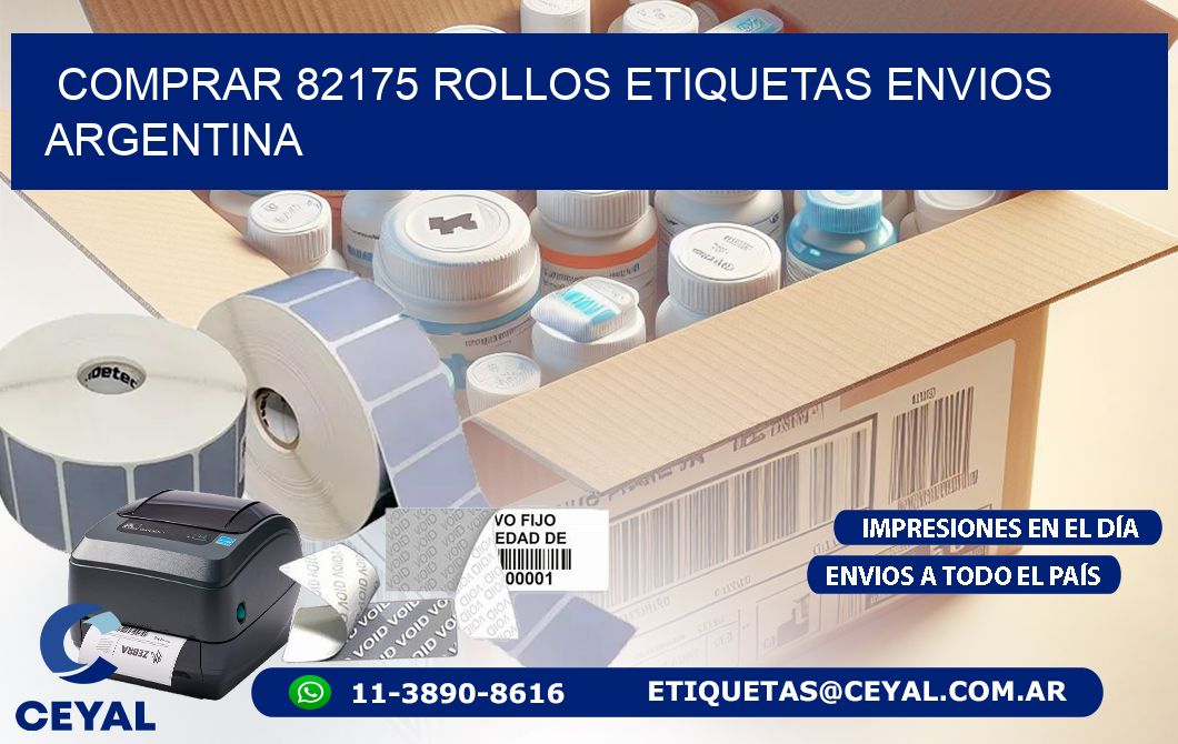 COMPRAR 82175 ROLLOS ETIQUETAS ENVIOS ARGENTINA