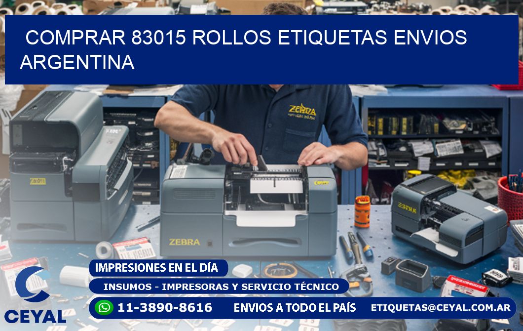 COMPRAR 83015 ROLLOS ETIQUETAS ENVIOS ARGENTINA