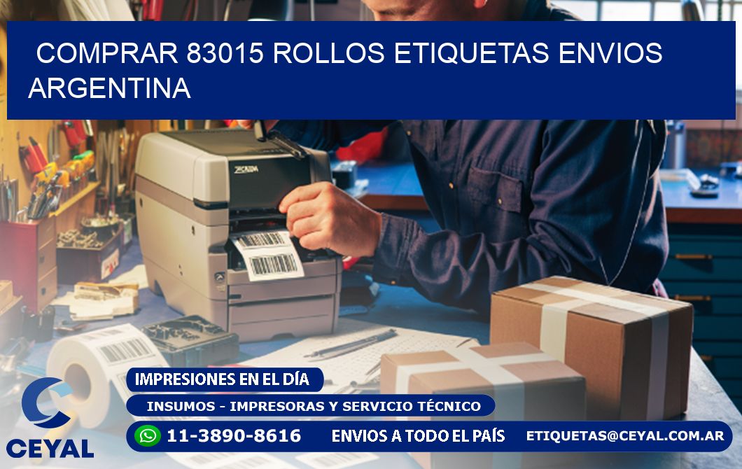 COMPRAR 83015 ROLLOS ETIQUETAS ENVIOS ARGENTINA