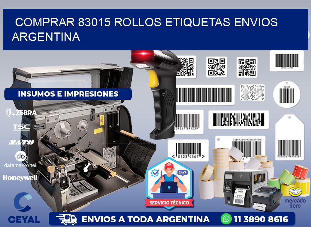 COMPRAR 83015 ROLLOS ETIQUETAS ENVIOS ARGENTINA