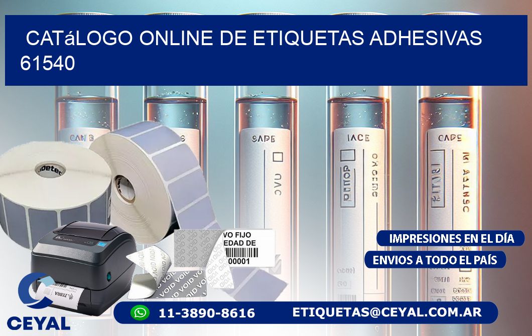 Catálogo Online de Etiquetas Adhesivas 61540