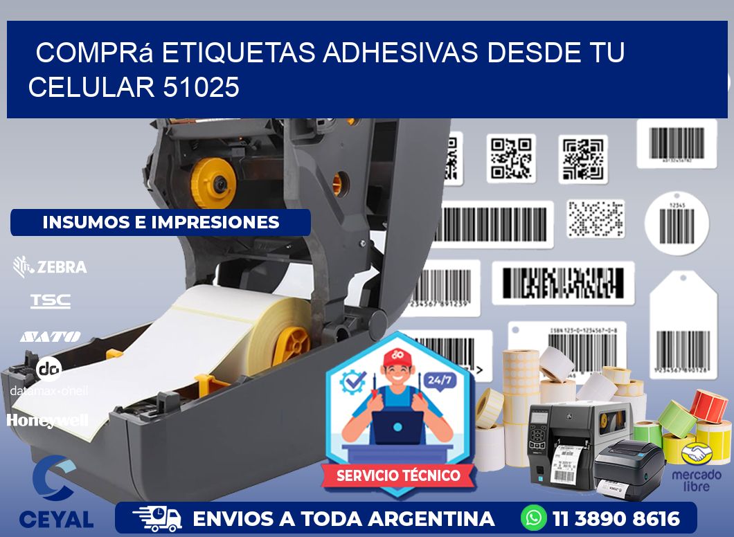 Comprá Etiquetas Adhesivas Desde tu Celular 51025