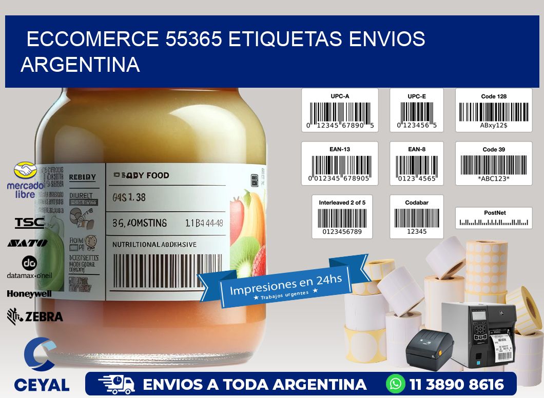 ECCOMERCE 55365 ETIQUETAS ENVIOS ARGENTINA