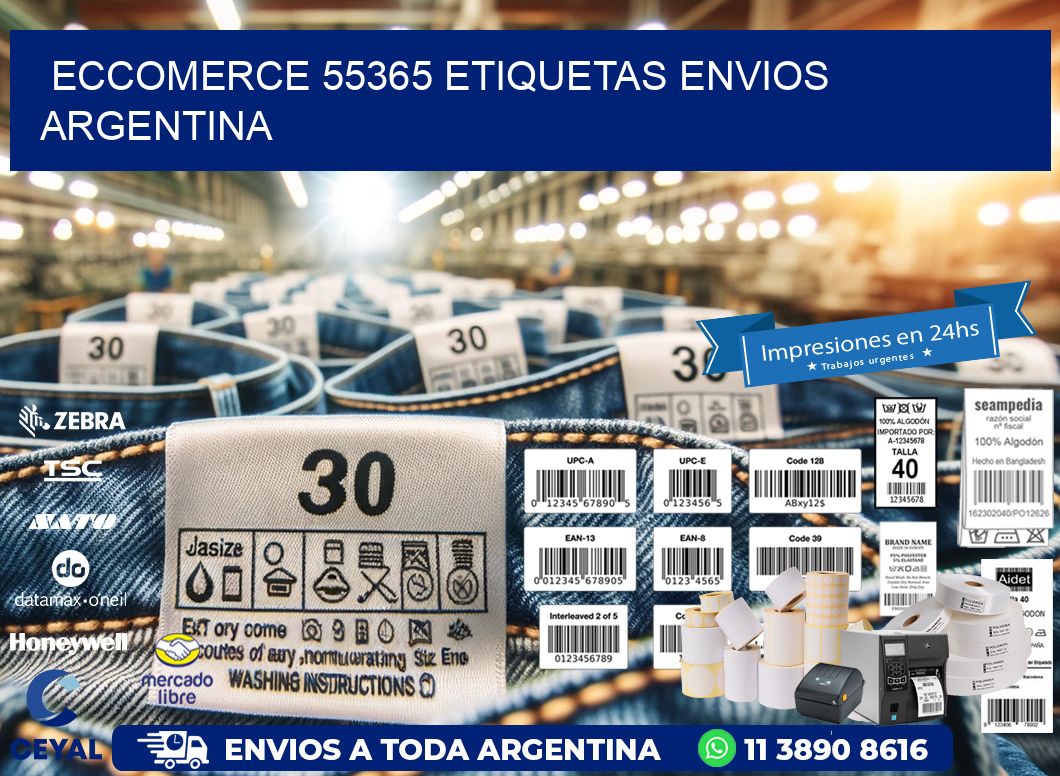 ECCOMERCE 55365 ETIQUETAS ENVIOS ARGENTINA