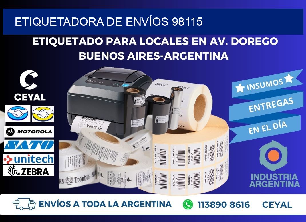 ETIQUETADORA DE ENVÍOS 98115
