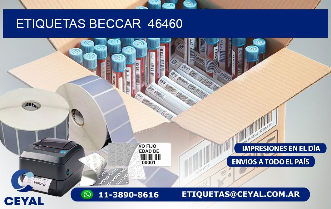 ETIQUETAS BECCAR  46460