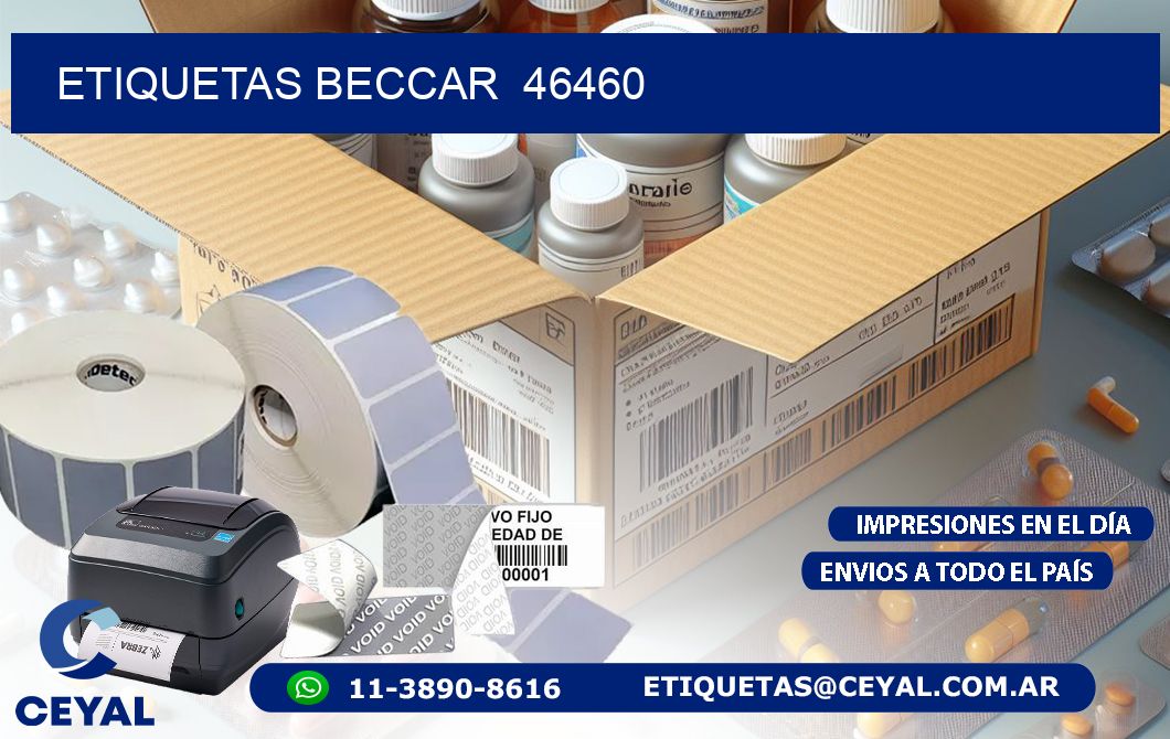 ETIQUETAS BECCAR  46460