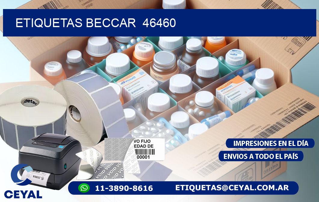 ETIQUETAS BECCAR  46460