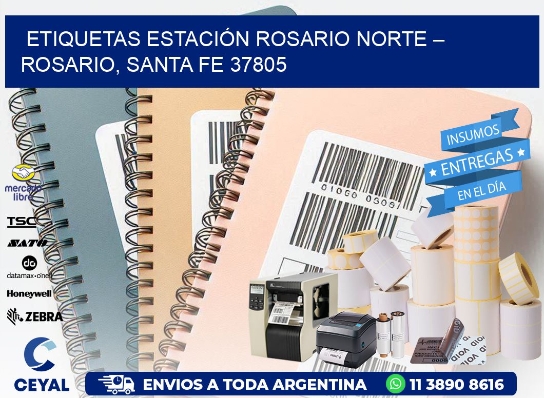 ETIQUETAS ESTACIÓN ROSARIO NORTE – ROSARIO, SANTA FE 37805