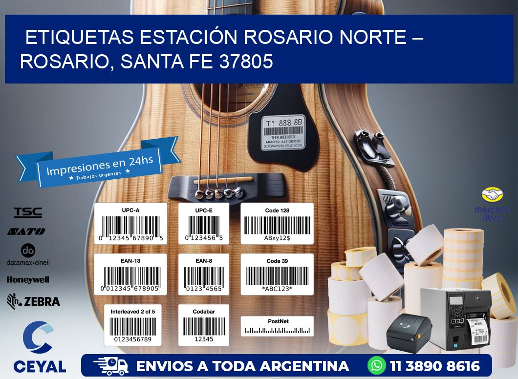 ETIQUETAS ESTACIÓN ROSARIO NORTE – ROSARIO, SANTA FE 37805