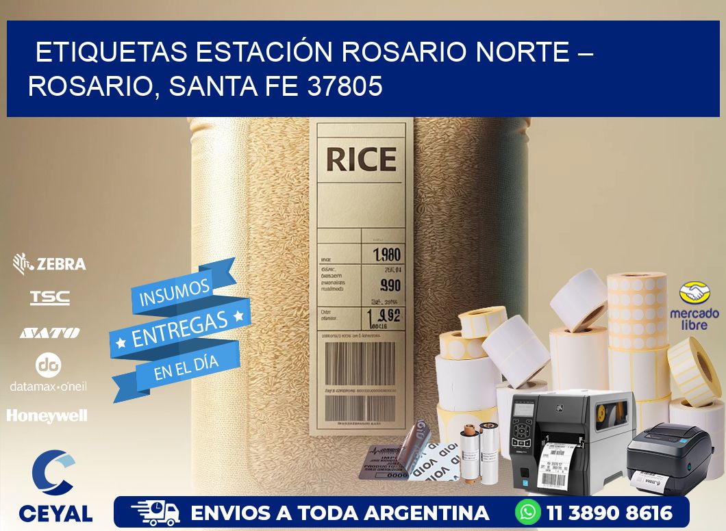ETIQUETAS ESTACIÓN ROSARIO NORTE – ROSARIO, SANTA FE 37805
