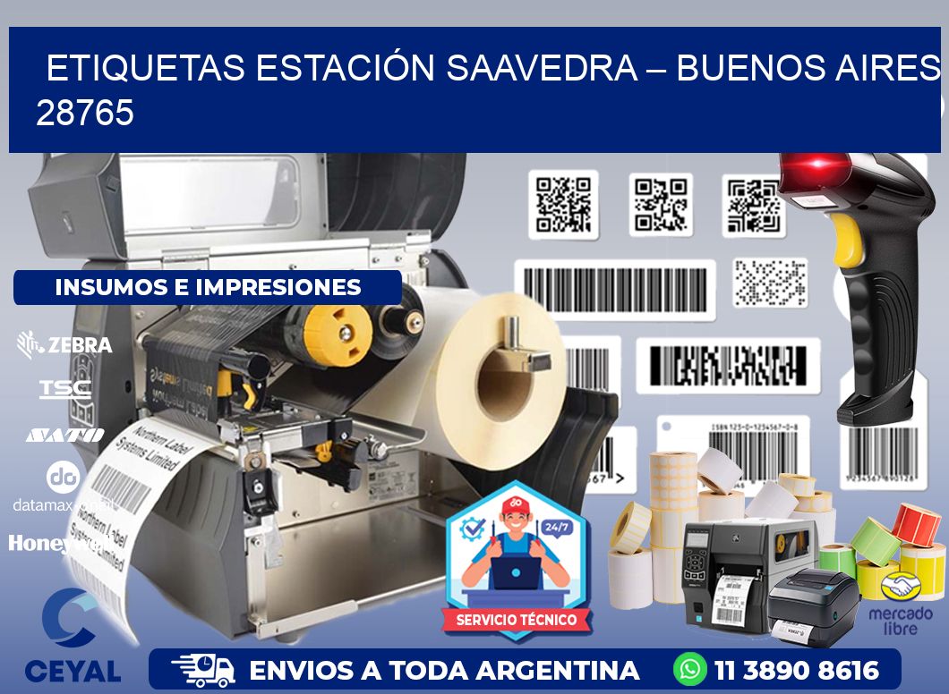 ETIQUETAS ESTACIÓN SAAVEDRA – BUENOS AIRES 28765