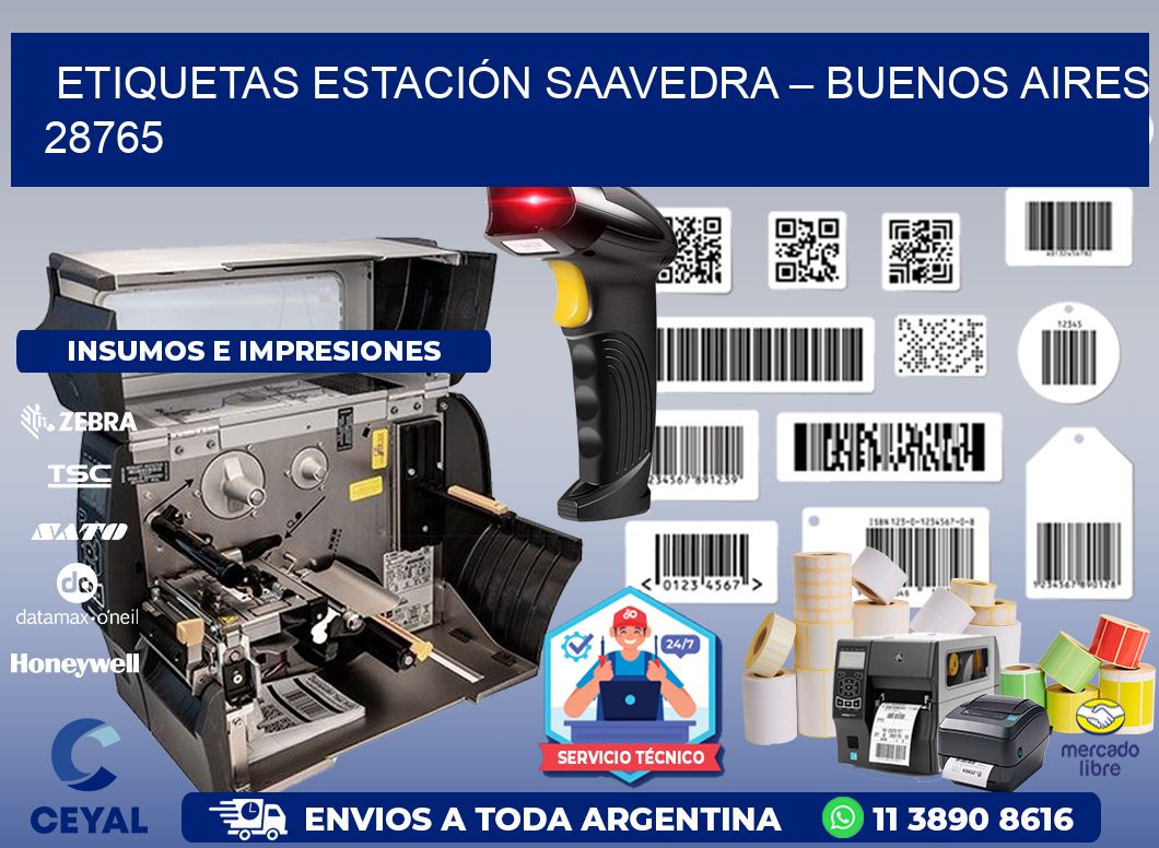 ETIQUETAS ESTACIÓN SAAVEDRA – BUENOS AIRES 28765