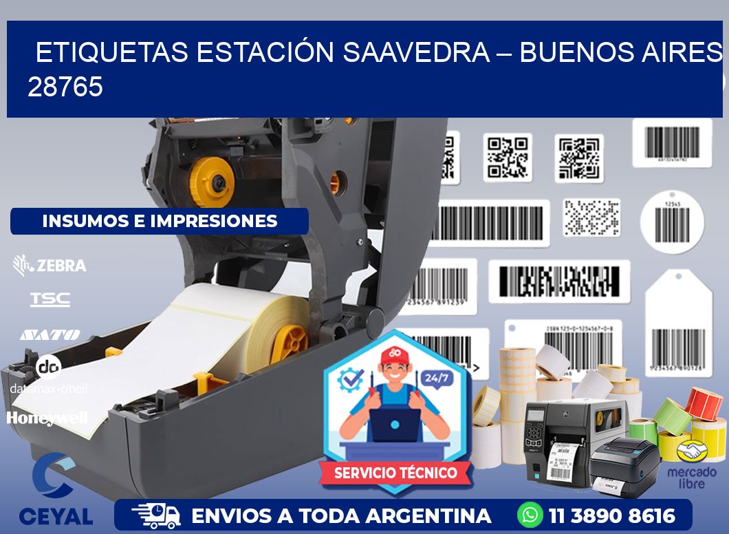 ETIQUETAS ESTACIÓN SAAVEDRA – BUENOS AIRES 28765