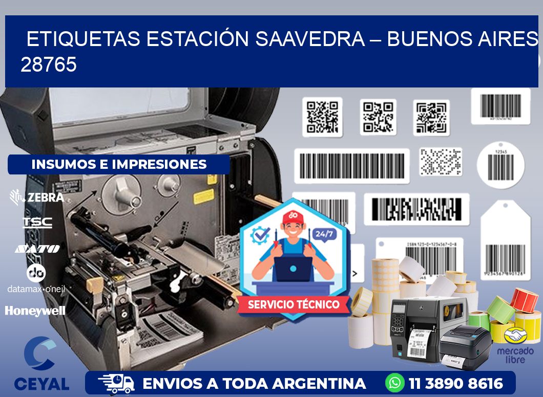 ETIQUETAS ESTACIÓN SAAVEDRA – BUENOS AIRES 28765