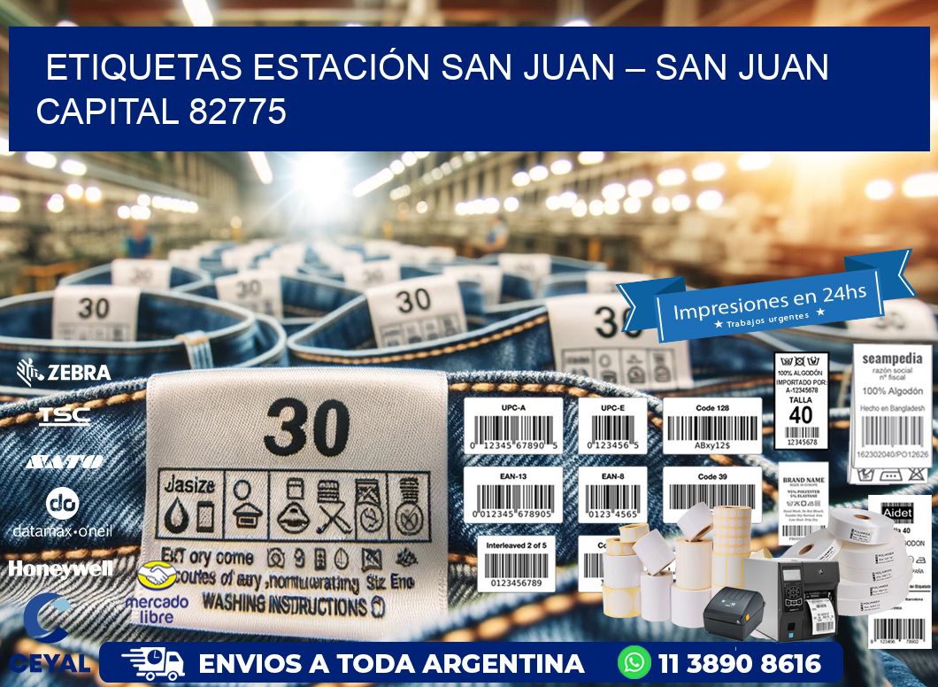 ETIQUETAS ESTACIÓN SAN JUAN – SAN JUAN CAPITAL 82775