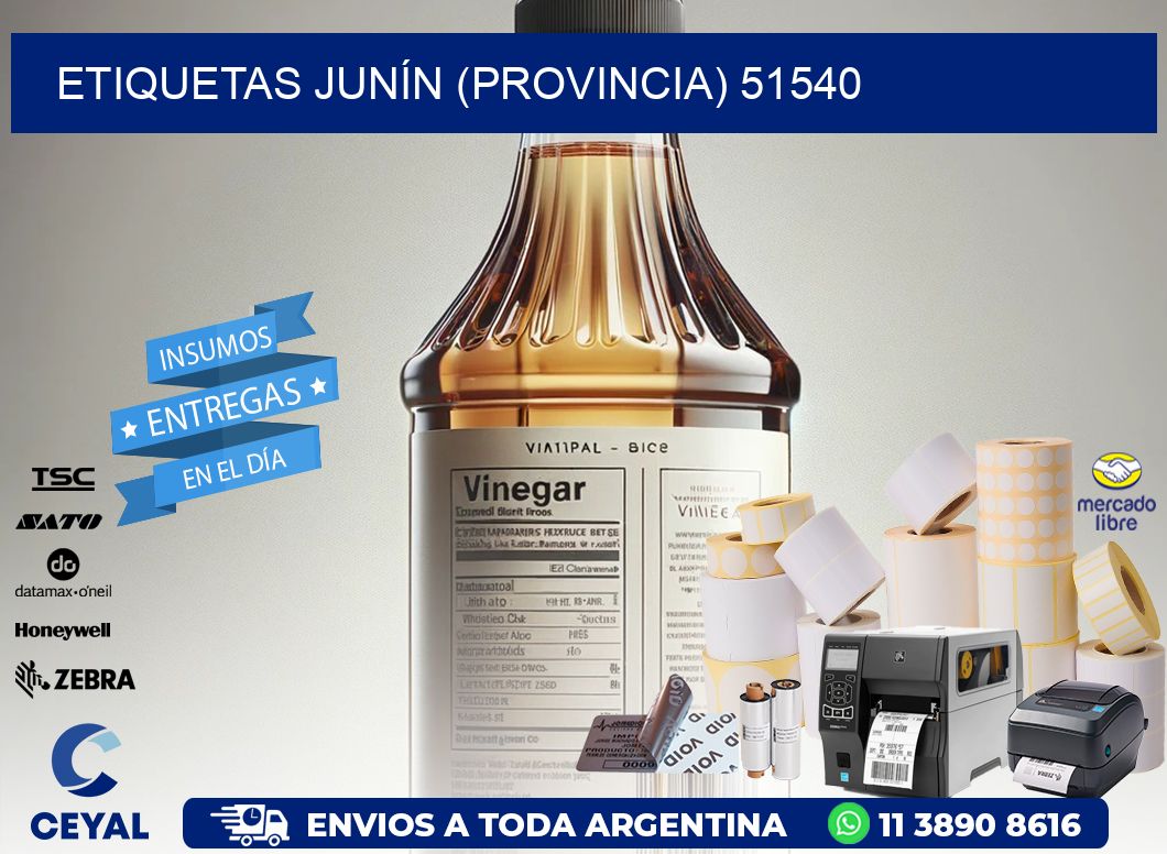 ETIQUETAS JUNÍN (PROVINCIA) 51540