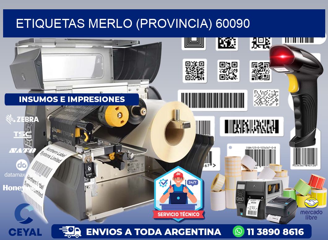 ETIQUETAS MERLO (PROVINCIA) 60090