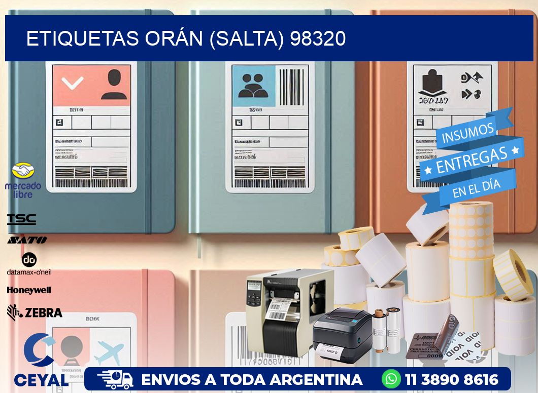 ETIQUETAS ORÁN (SALTA) 98320