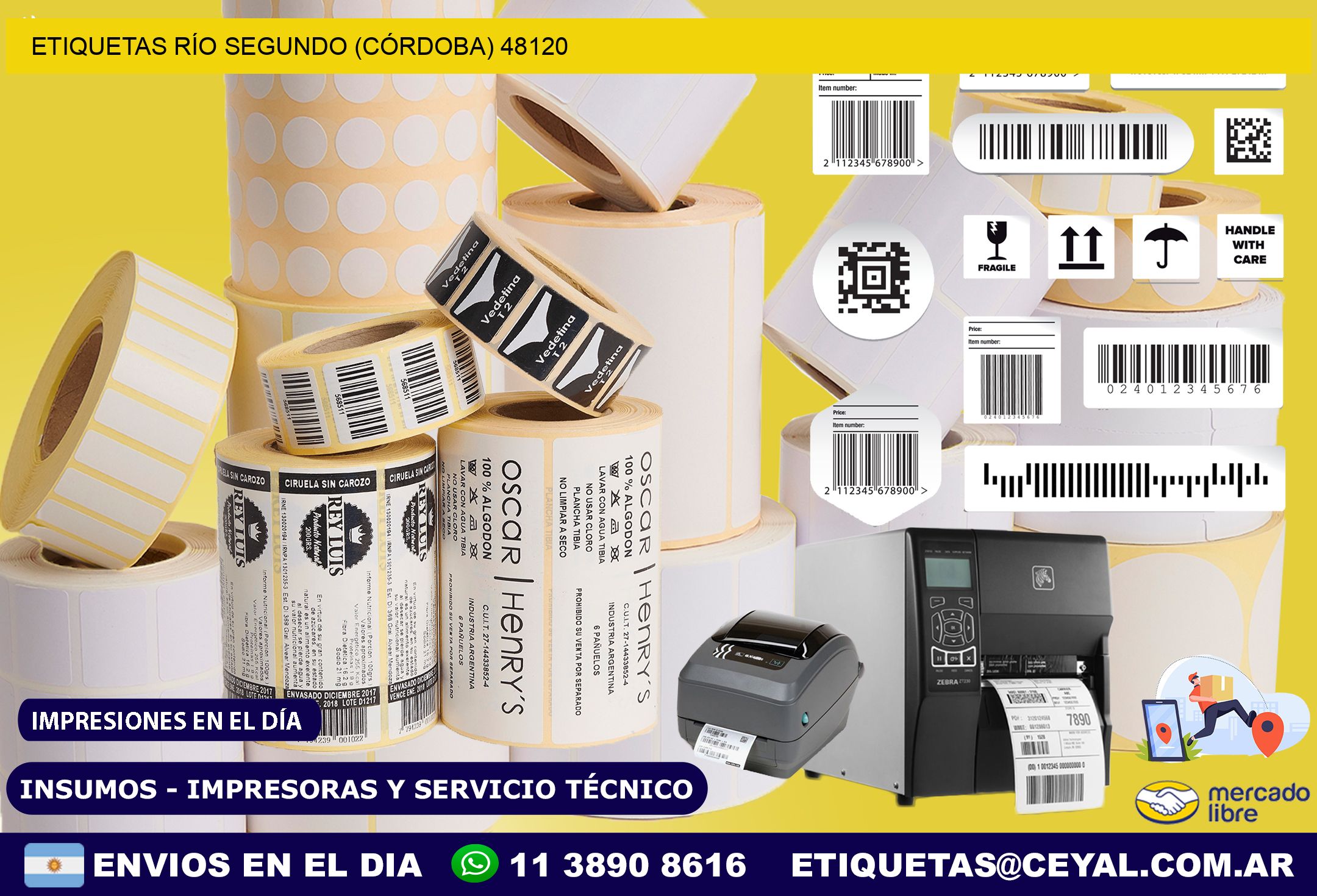 ETIQUETAS RÍO SEGUNDO (CÓRDOBA) 48120