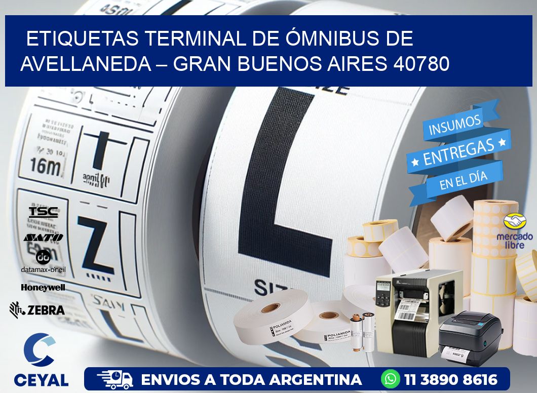 ETIQUETAS TERMINAL DE ÓMNIBUS DE AVELLANEDA – GRAN BUENOS AIRES 40780
