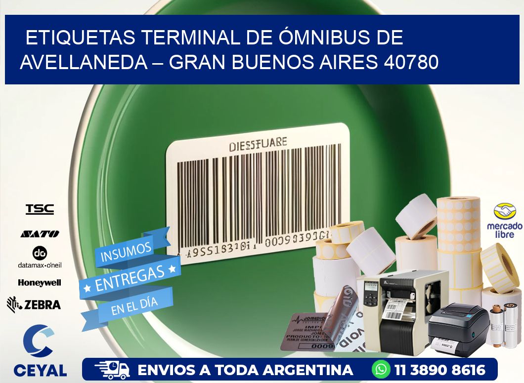 ETIQUETAS TERMINAL DE ÓMNIBUS DE AVELLANEDA – GRAN BUENOS AIRES 40780
