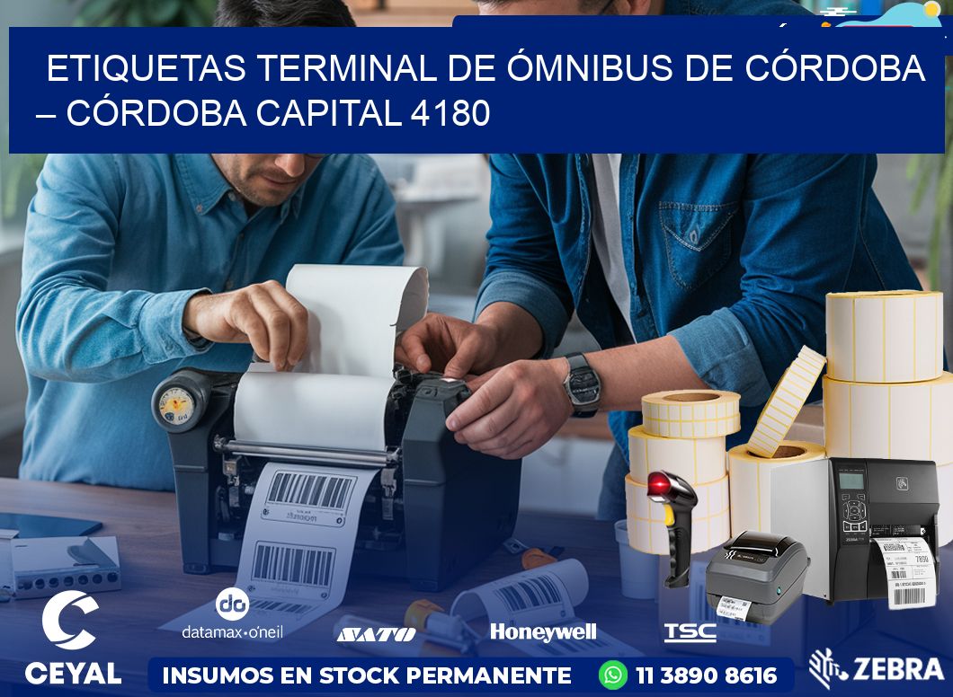 ETIQUETAS TERMINAL DE ÓMNIBUS DE CÓRDOBA – CÓRDOBA CAPITAL 4180