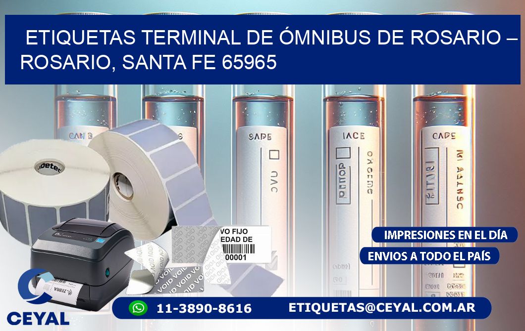 ETIQUETAS TERMINAL DE ÓMNIBUS DE ROSARIO – ROSARIO, SANTA FE 65965