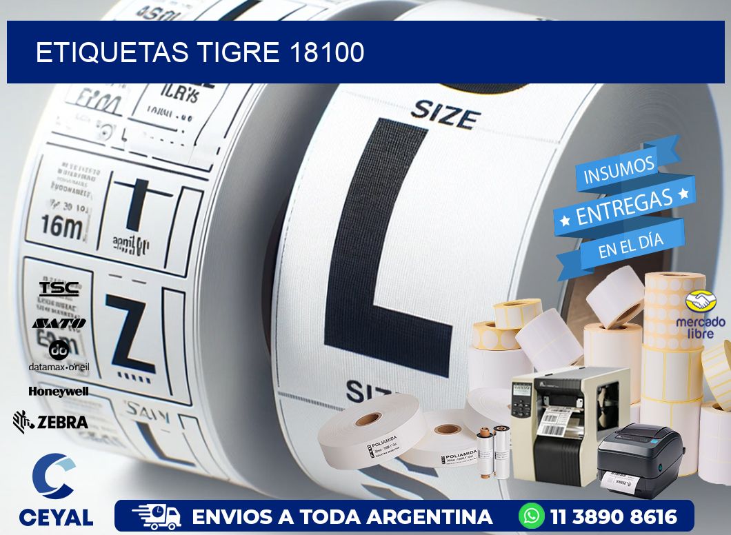 ETIQUETAS TIGRE 18100