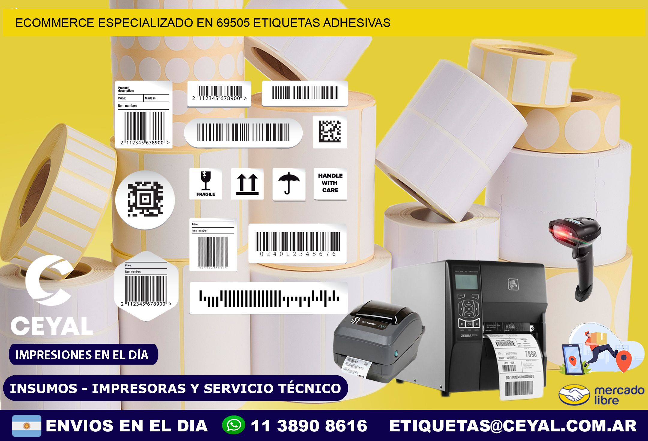Ecommerce Especializado en 69505 Etiquetas Adhesivas