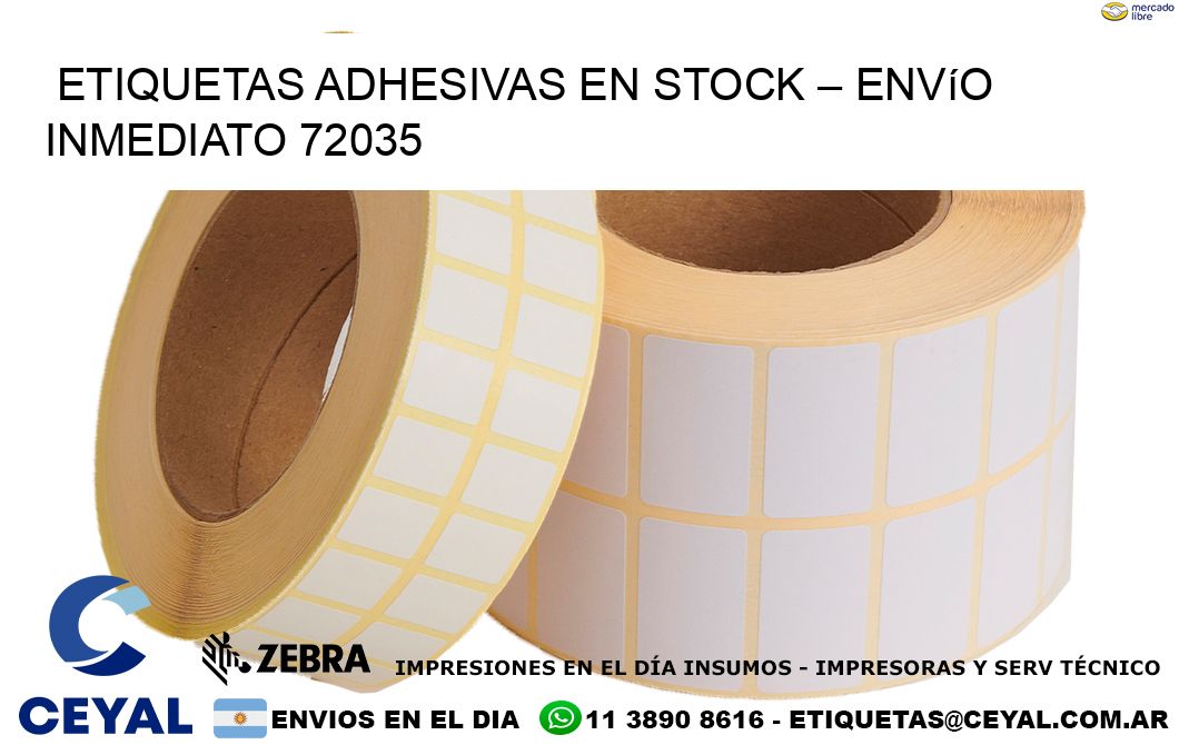 Etiquetas Adhesivas en Stock – Envío Inmediato 72035