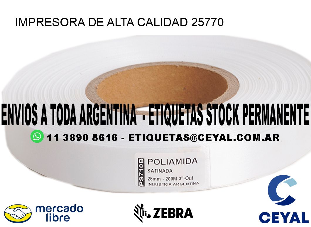 IMPRESORA DE ALTA CALIDAD 25770