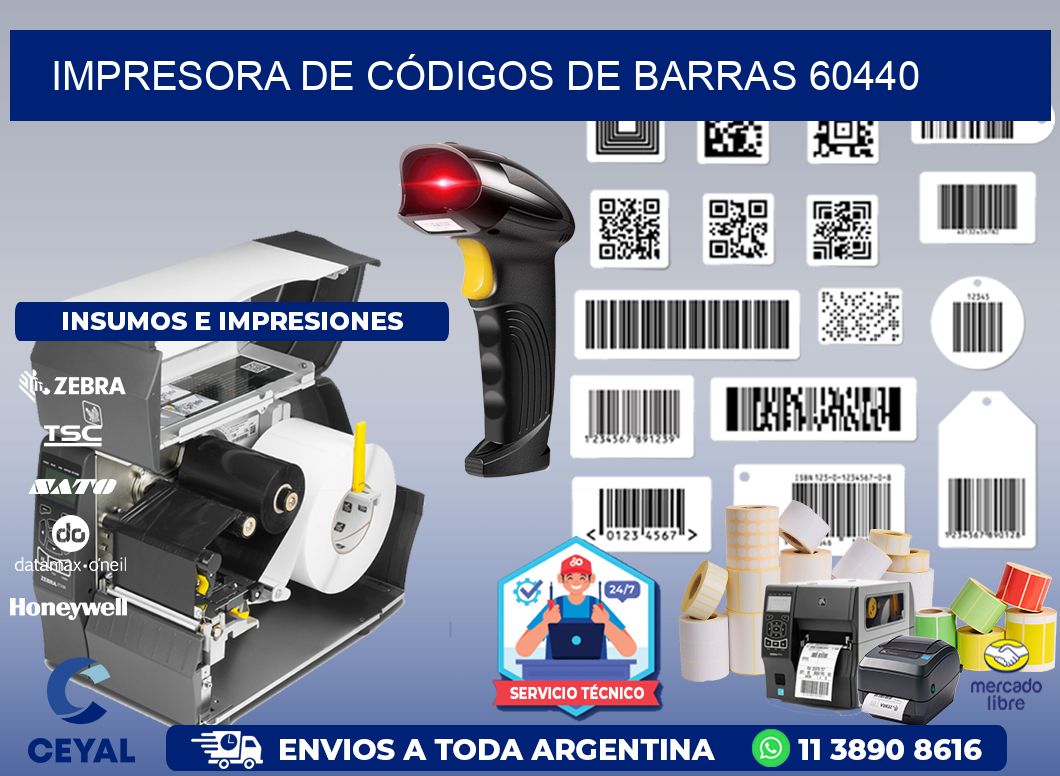 IMPRESORA DE CÓDIGOS DE BARRAS 60440