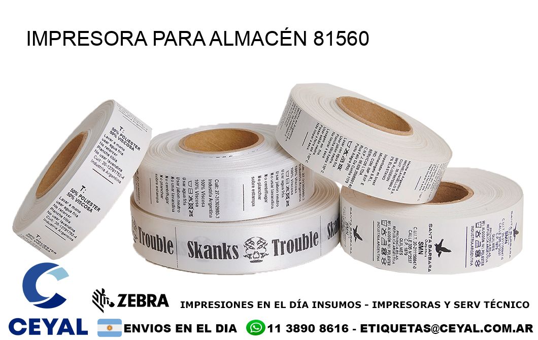 IMPRESORA PARA ALMACÉN 81560