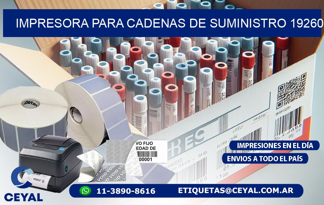 IMPRESORA PARA CADENAS DE SUMINISTRO 19260