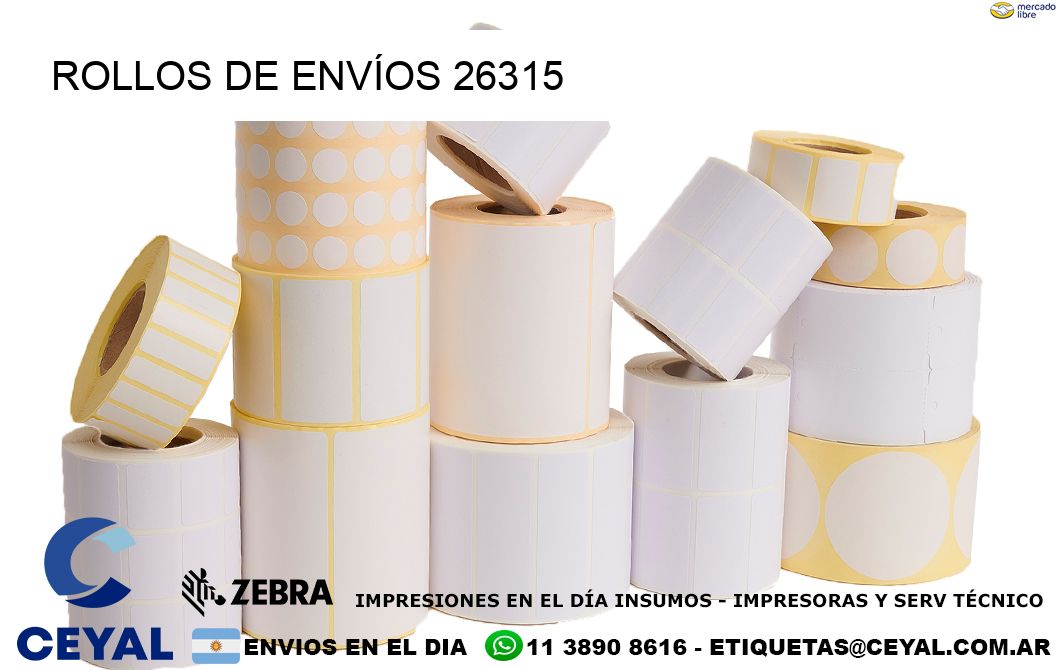 ROLLOS DE ENVÍOS 26315