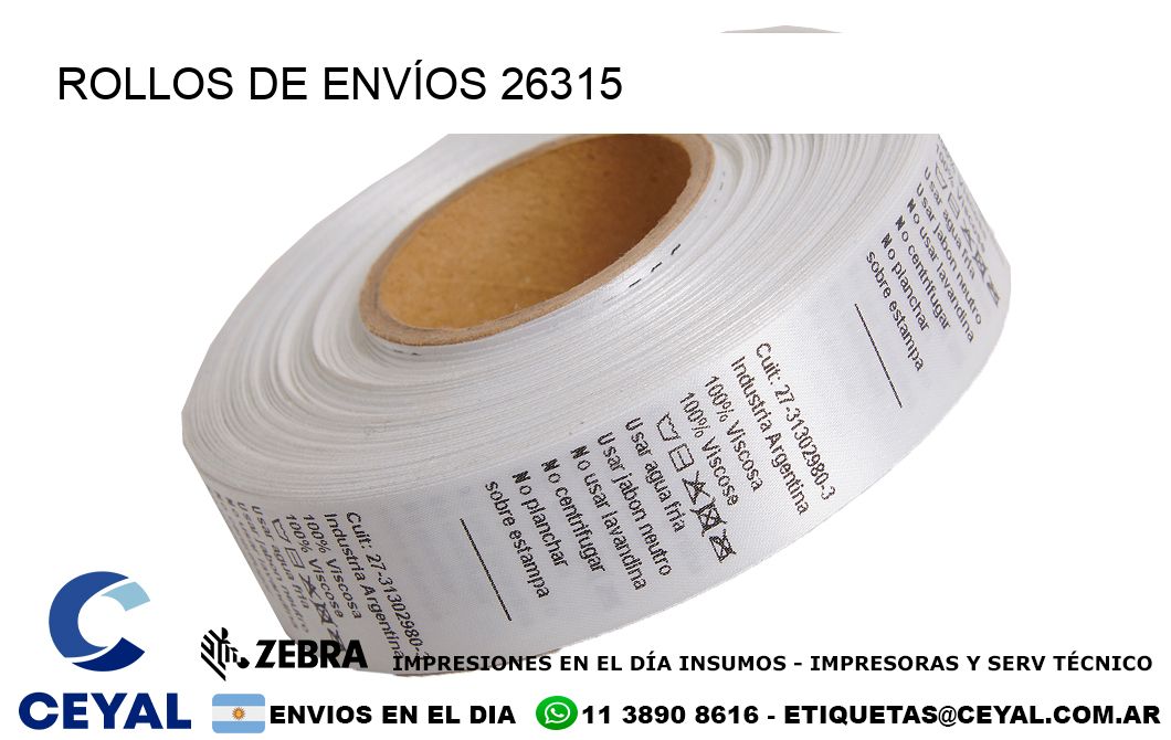 ROLLOS DE ENVÍOS 26315