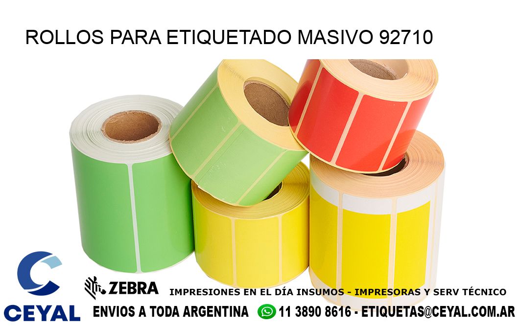 ROLLOS PARA ETIQUETADO MASIVO 92710
