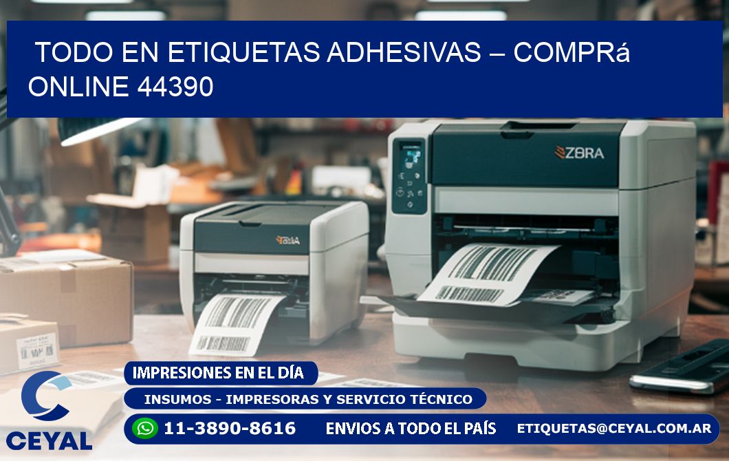 Todo en Etiquetas Adhesivas – Comprá Online 44390