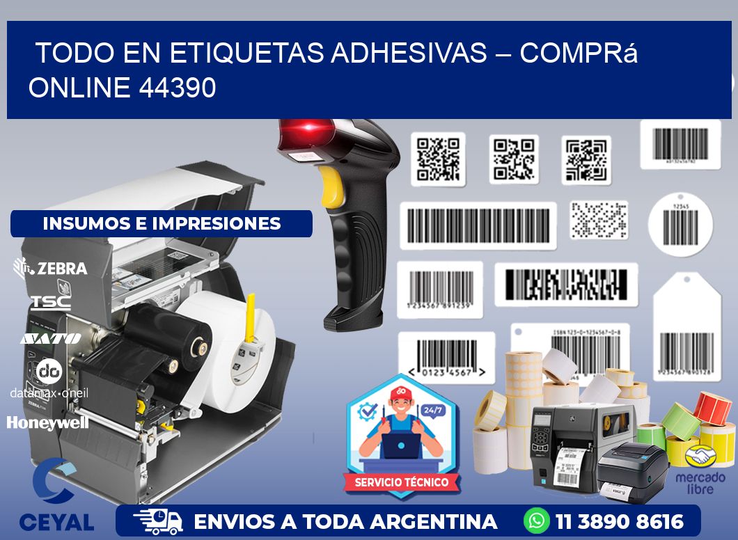 Todo en Etiquetas Adhesivas – Comprá Online 44390