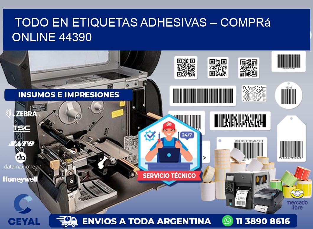 Todo en Etiquetas Adhesivas – Comprá Online 44390