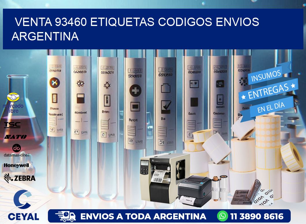 VENTA 93460 ETIQUETAS CODIGOS ENVIOS ARGENTINA