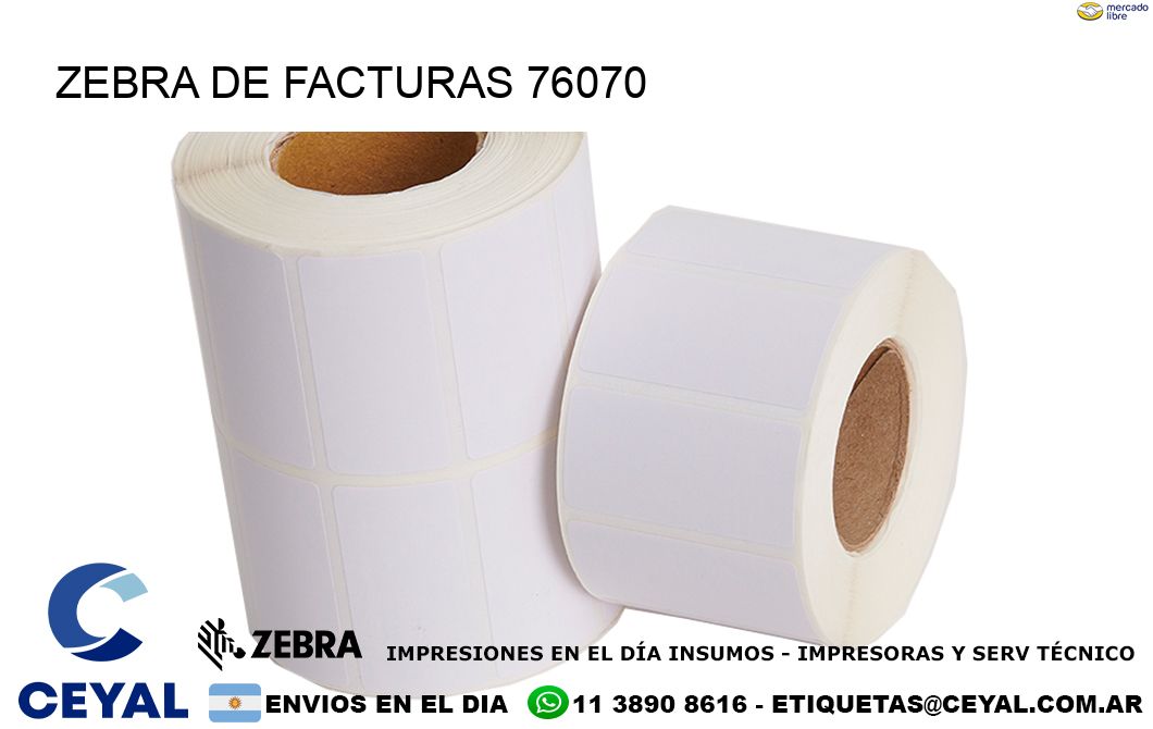 ZEBRA DE FACTURAS 76070