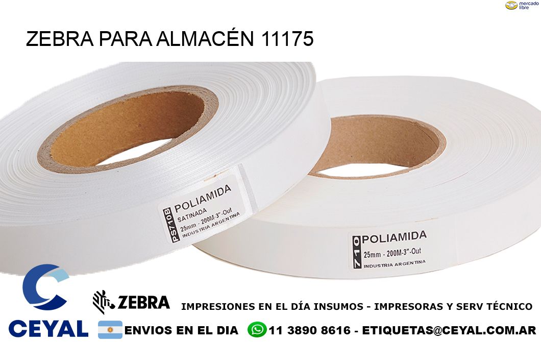 ZEBRA PARA ALMACÉN 11175