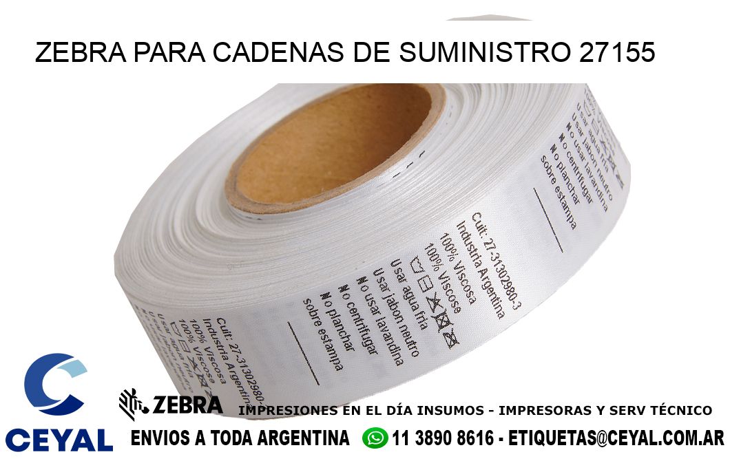 ZEBRA PARA CADENAS DE SUMINISTRO 27155