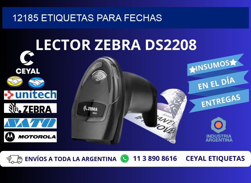 12185 ETIQUETAS PARA FECHAS