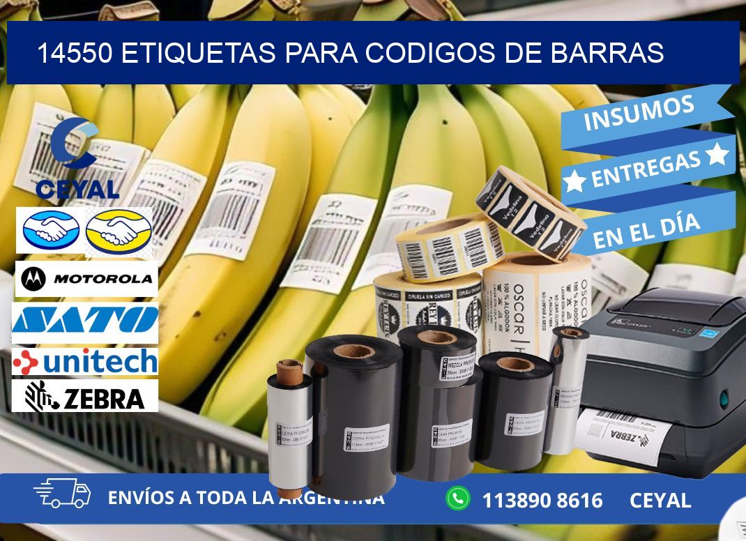 14550 ETIQUETAS PARA CODIGOS DE BARRAS